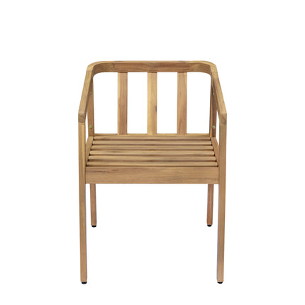 Tuinstoel beige acaciahout Savannah