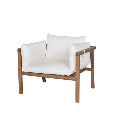 Tuinstoel beige acaciahout Xandra