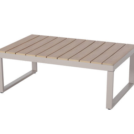 Loungetafel 110cm aluminium Santi beige