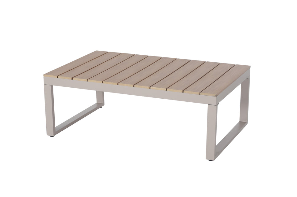 Loungetafel 110cm aluminium Santi beige