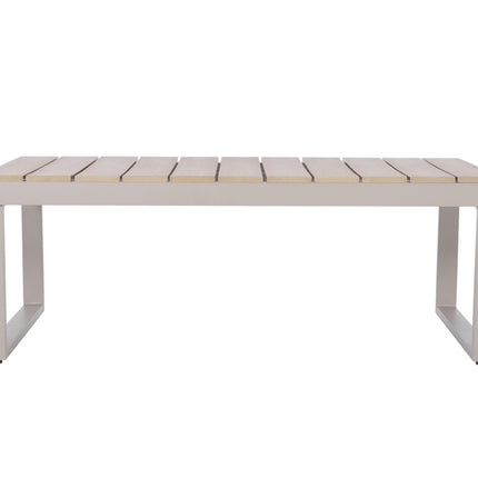 Loungetafel 110cm aluminium Santi beige