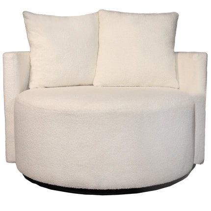 Loveseat draaibaar teddy wit