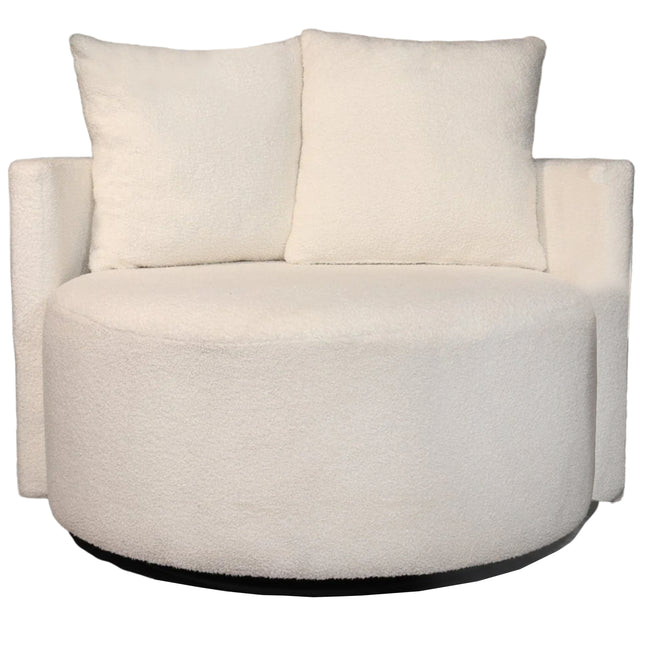 Loveseat draaibaar teddy wit