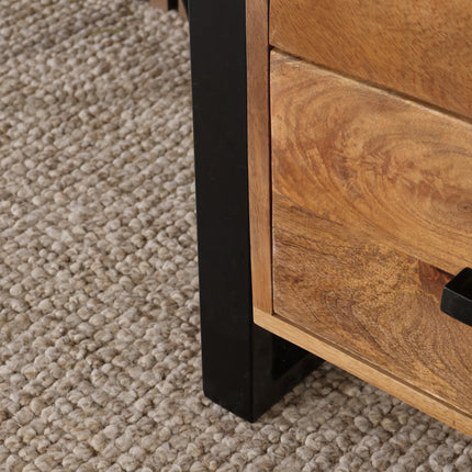 Mangohout kast 150cm bruin Dexie