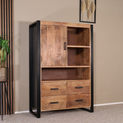 Mangohout kast 150cm bruin Dexie
