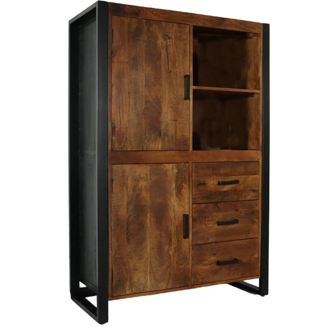 Mangohout kast 150cm bruin Dex