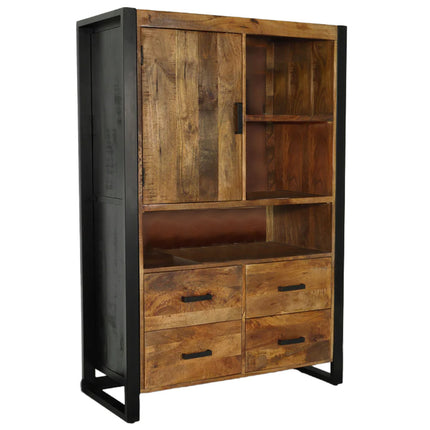 Mangohout kast 150cm bruin Dexie