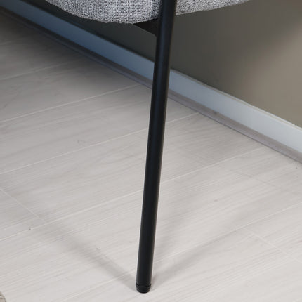 Eetkamerbank Meggie 180cm grijs stof
