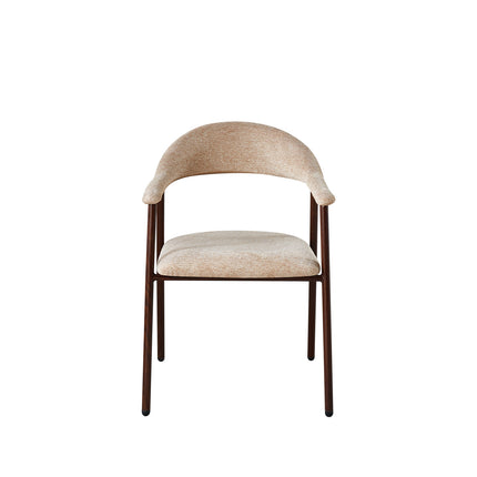 SET DEAL: 4 stuks Eetkamerstoel Japandi bruin Mika walnoot