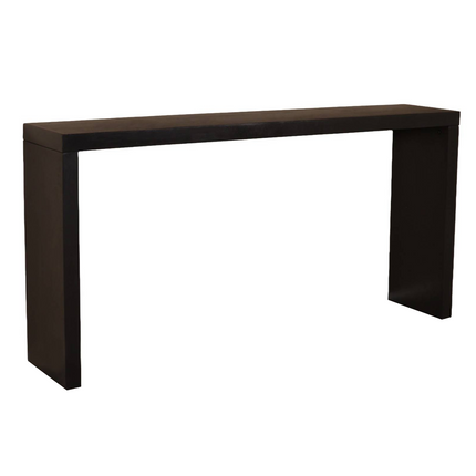 Bijzettafel 150cm mangohout Randy zwart