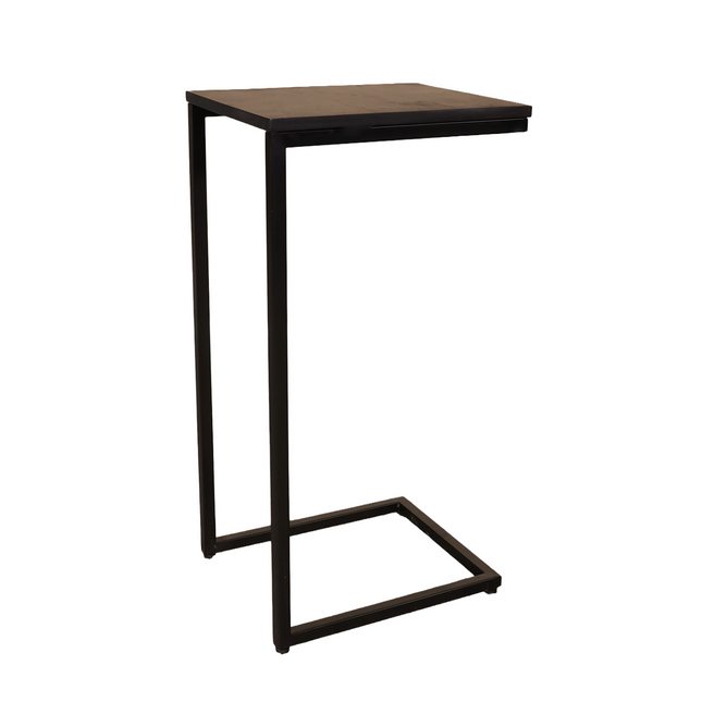 Bijzettafel Jerry 74cm zwart mangohout