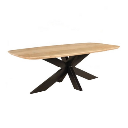 Salontafel deens ovaal mangohout 130cm lichtbruin Livy