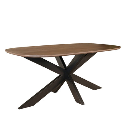 Eettafel Austin deens ovaal 180cm walnoot mangohout