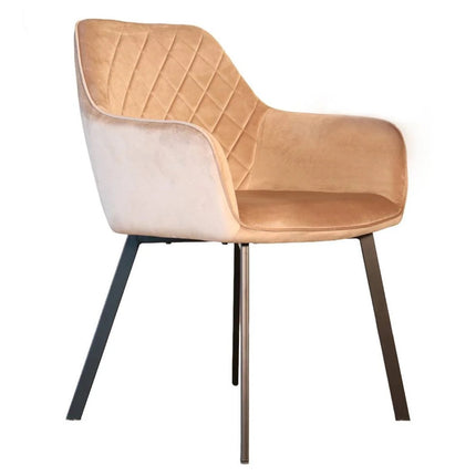 Eetkamerstoel champagne velvet Yurgan