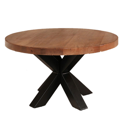 Salontafel rond walnoot mangohout 70cm Jesse