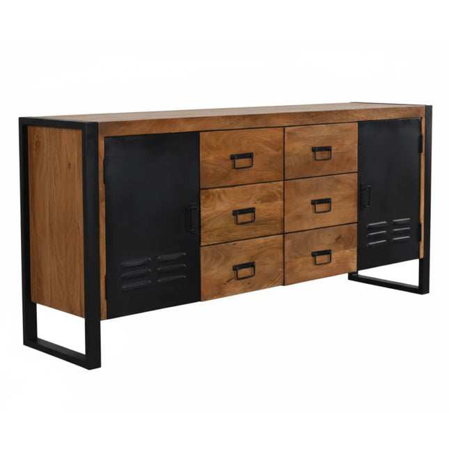 Dressoir mangohout 180cm bruin Jazzy
