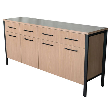 Dressoir melamine lichtbruin 180cm Alex