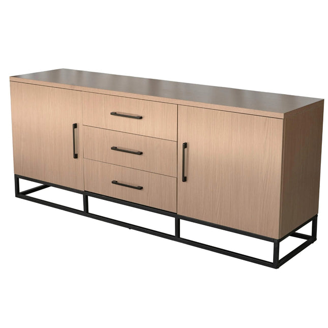Dressoir melamine lichtbruin 180cm Hazel