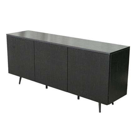 Dressoir melamine zwart 160cm Oscar