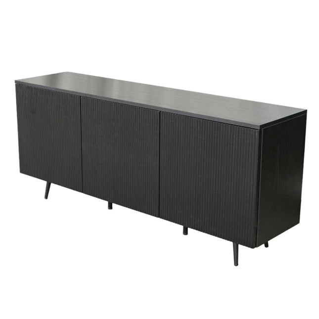 Dressoir melamine zwart 160cm Oscar