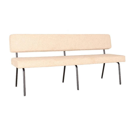 Eetkamerbank Wendy 180cm beige stof