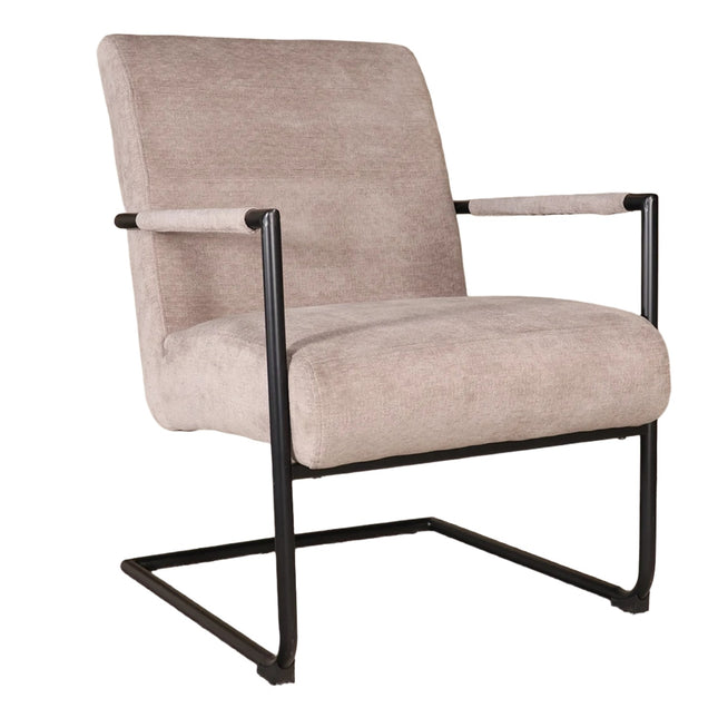 Fauteuil Merlijn grijs chenille