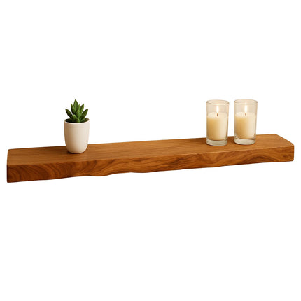 Wandplank bruin acaciahout 125cm Inge