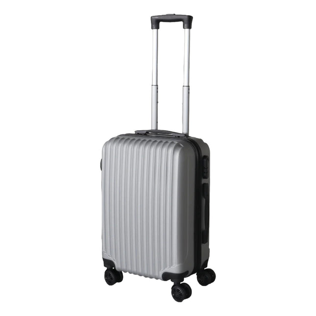 Handbagage koffer 55cm zilver