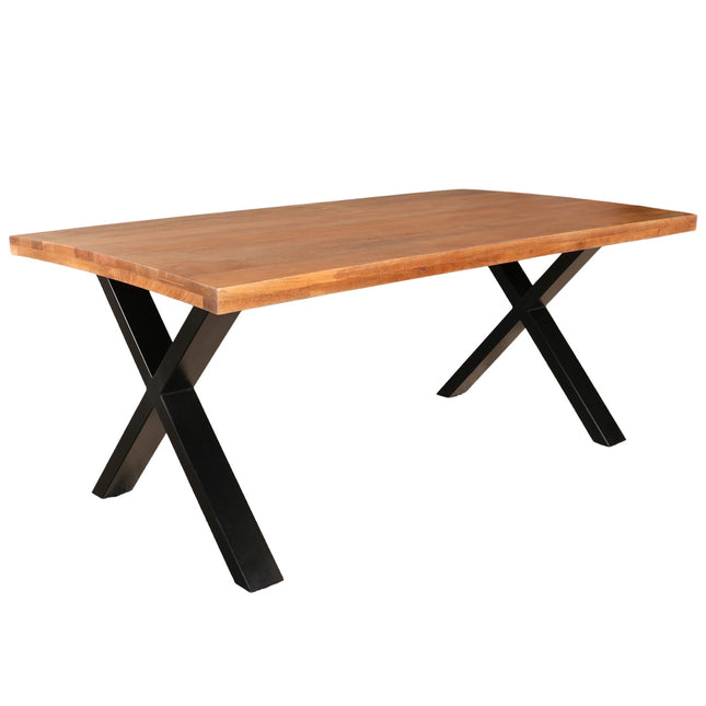Eettafel Xavier rechthoekig 200cm bruin mangohout