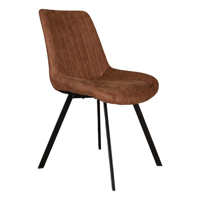 Eetkamerstoel cognac microvezel Susta