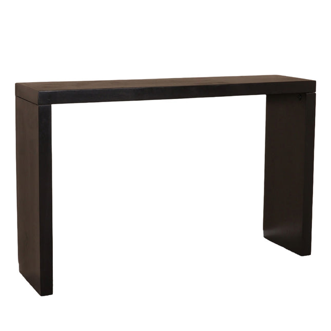 Bijzettafel 120cm mangohout Randy zwart