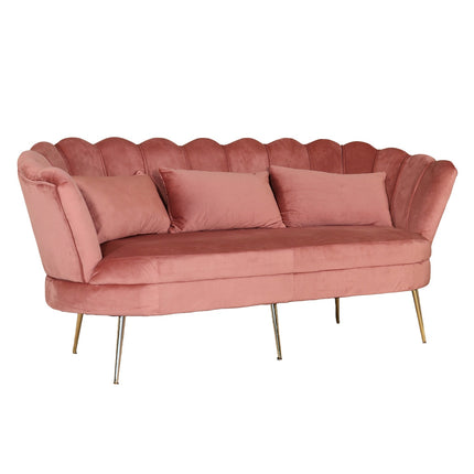 Zitbank oud roze velvet 180cm Belle