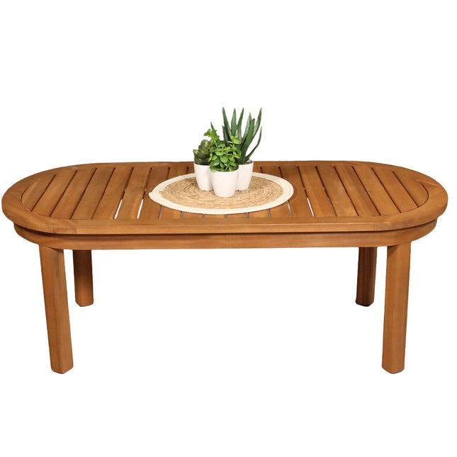 Loungetafel tuin ovaal acaciahout Sansa