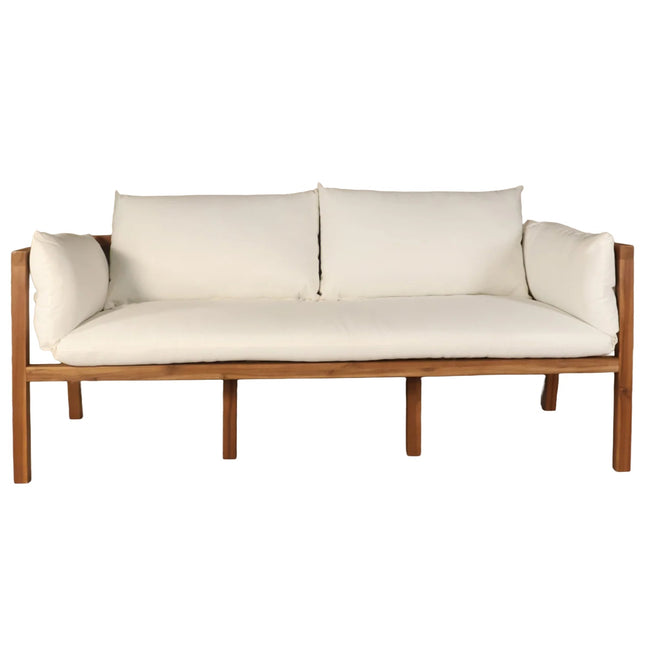 Loungebank tuin Xandra wit acaciahout 169cm