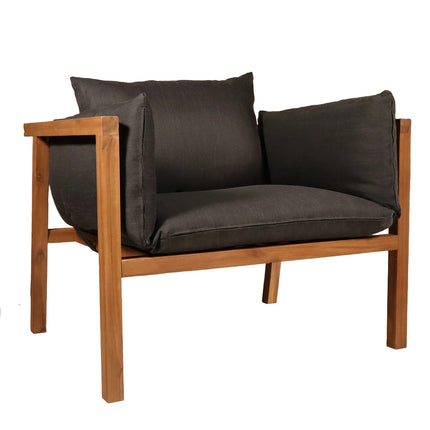 Tuinstoel antraciet acaciahout Xandra