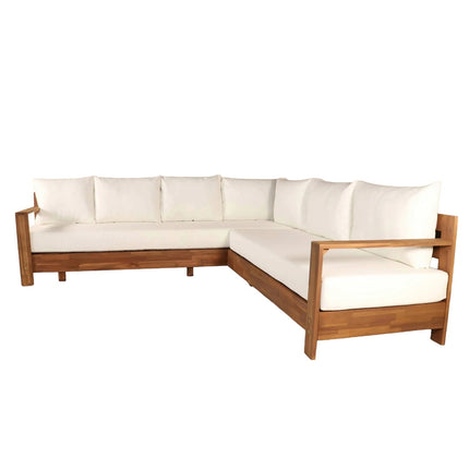 Loungebank tuin Boris wit acaciahout 220cm