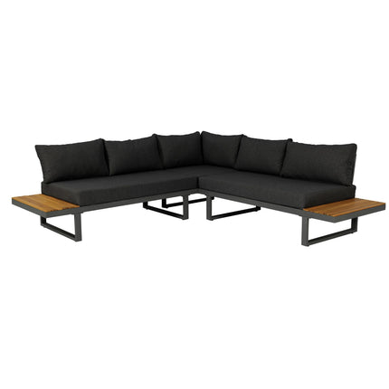 Loungebank tuin Darcio antraciet aluminium 240cm