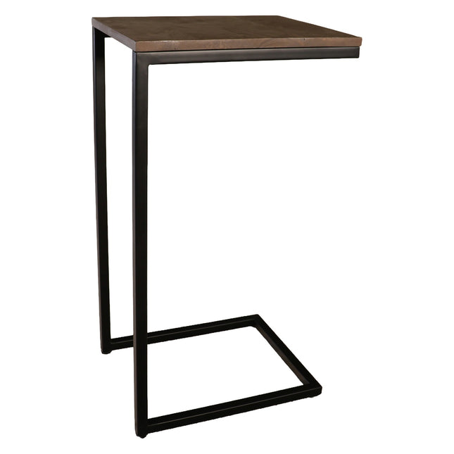 Bijzettafel Jerry 68cm walnoot mangohout