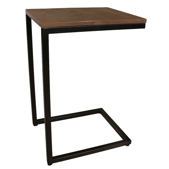 Bijzettafel Jerry 55cm walnoot mangohout