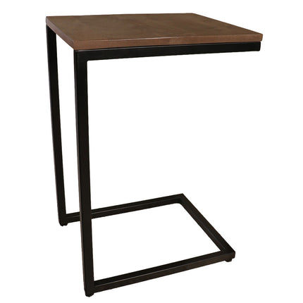 Bijzettafel Jerry 55cm walnoot mangohout
