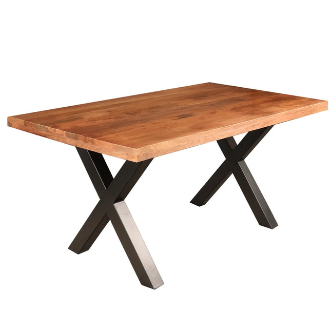Eettafel Zeno rechthoekig 180cm bruin mangohout