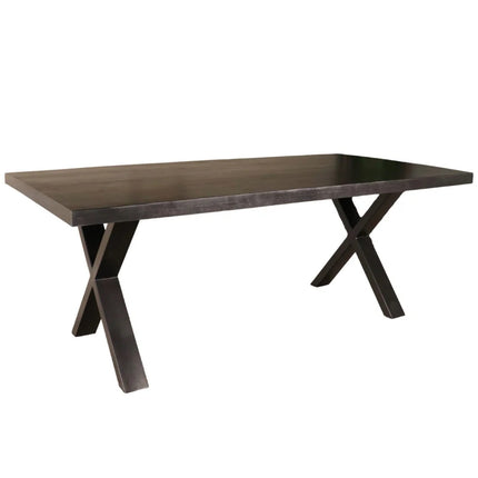 Eettafel Xavier rechthoekig 200cm zwart mangohout