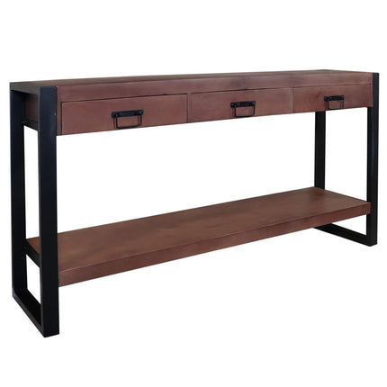 Bijzettafel 150cm mangohout Vera walnoot