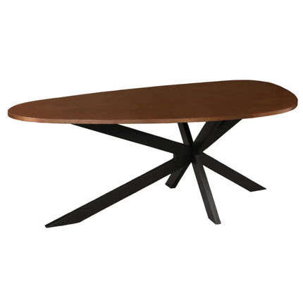 Eettafel organisch Jillian 210cm bruin eiken fineer