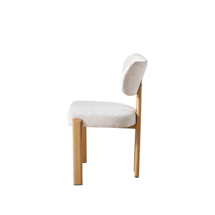 Eetkamerstoel Japandi beige Naomi lichtbruin