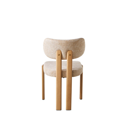 Eetkamerstoel Japandi bruin Naomi lichtbruin