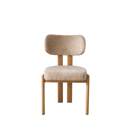 Eetkamerstoel Japandi bruin Naomi lichtbruin