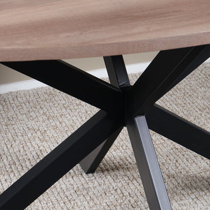 Eettafel Rato ovaal 160cm naturel MDF