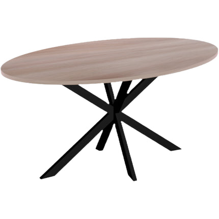 Eettafel Rato ovaal 160cm naturel MDF