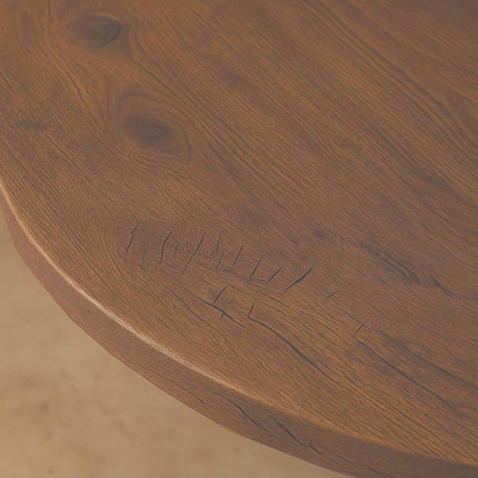 Eettafel Rato ovaal 160cm bruin MDF